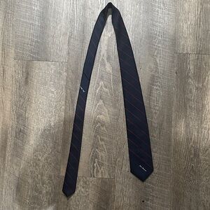 Classic Navy and Red Striped Men's Tie